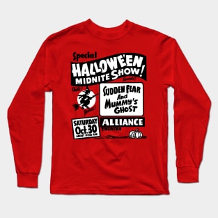 Halloween Midnight Show vintage "ghost show" Long Sleeve T-Shirt